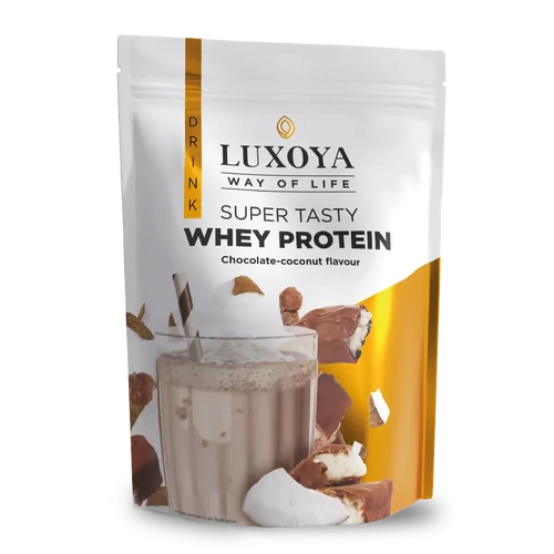 LUXOYA Tejsavó koncentrátum italpor 450 g DOY - Csokoládé-Kókusz ízű