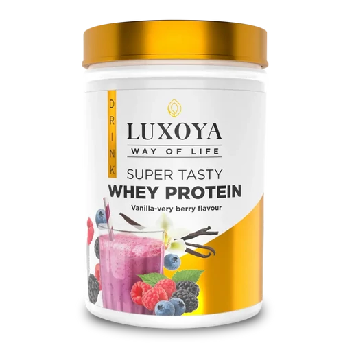 LUXOYA Tejsavó koncentrátum italpor 450 g PET - Vanília-Bogyós gyümölcs ízű