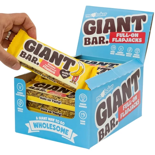 Ma Baker banános joghurtos óriás zabszelet 20x100 g – vegetáriánus, búzamentes zabszelet