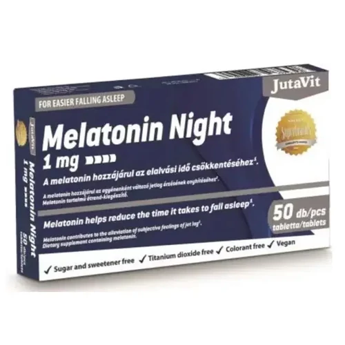 JutaVit Melatonin Night 1mg - 50 db - Reform Nagyker