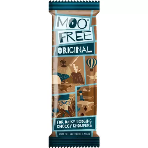 Moo Free Mini moo tejmentes csokoládé szelet 20 g - Reform Nagyker