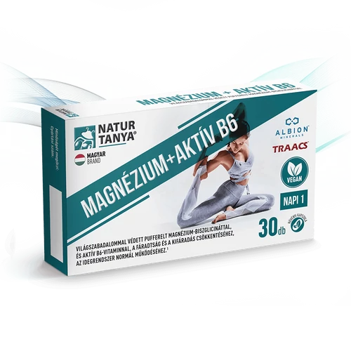 Natur Tanya® Vegán MAGNÉZIUM + AKTÍV B6 30 db - Natur Reform