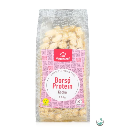 VeganChef Texturált borsófehérje kocka 100 g – Natur Reform
