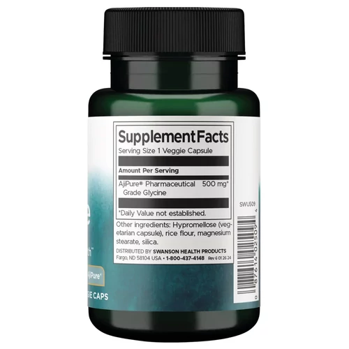 Swanson Glicin 500 mg - 60 kapszula