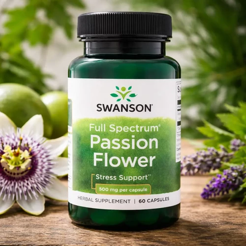 Swanson Golgotavirág (Passion flower 500 mg) DUO - 2X60 kapszula