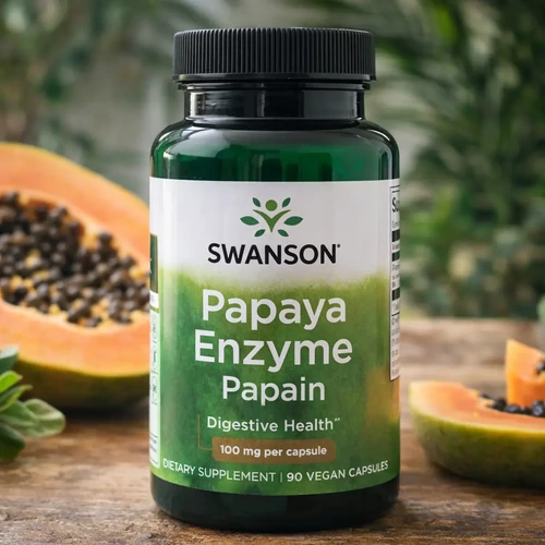 Swanson Papaya Enzim (Papain 100 mg) DUO 2X60 kapszula