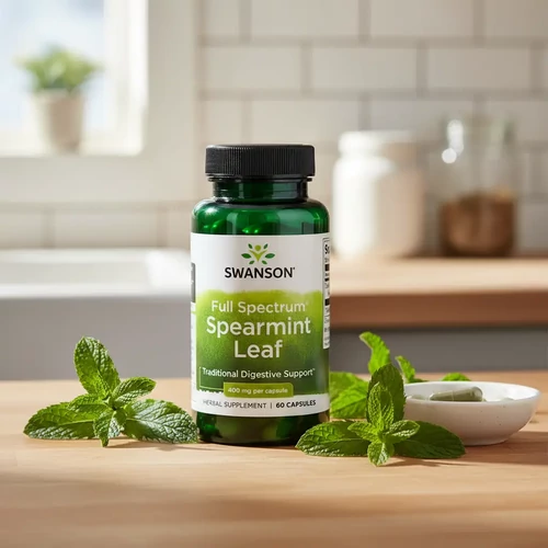 Swanson Spearmint Leaf 400mg 60 kapszula fodormentalevél