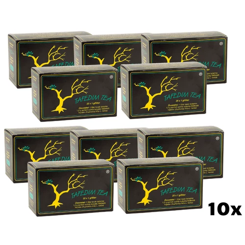 Tafedim tea XXL csomag – 10 doboz, 200 filter gyógynövényes tea