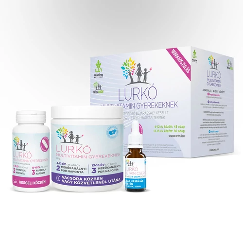 WTN LURKÓ MULTIVITAMIN GYEREKEKNEK - MINIKAPSZULÁS  – Natur Reform