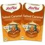 YOGI TEA BIO Sós karamell tea DUO 34x2 g – bio karamell vanília fűszertea DUO kiszerelésben, koffeinmentes ayurvédikus receptúra