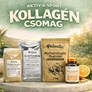 Aktív és Sport Kollagén Csomag marhakollagén peptidekkel, étkezési zselatinnal, aszkorbinsavval és Q10 koenzim kapszulával