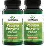 Swanson Papaya Enzim Papain 100 mg DUO 2×60 vegán kapszula – emésztőenzim étrend-kiegészítő csomag